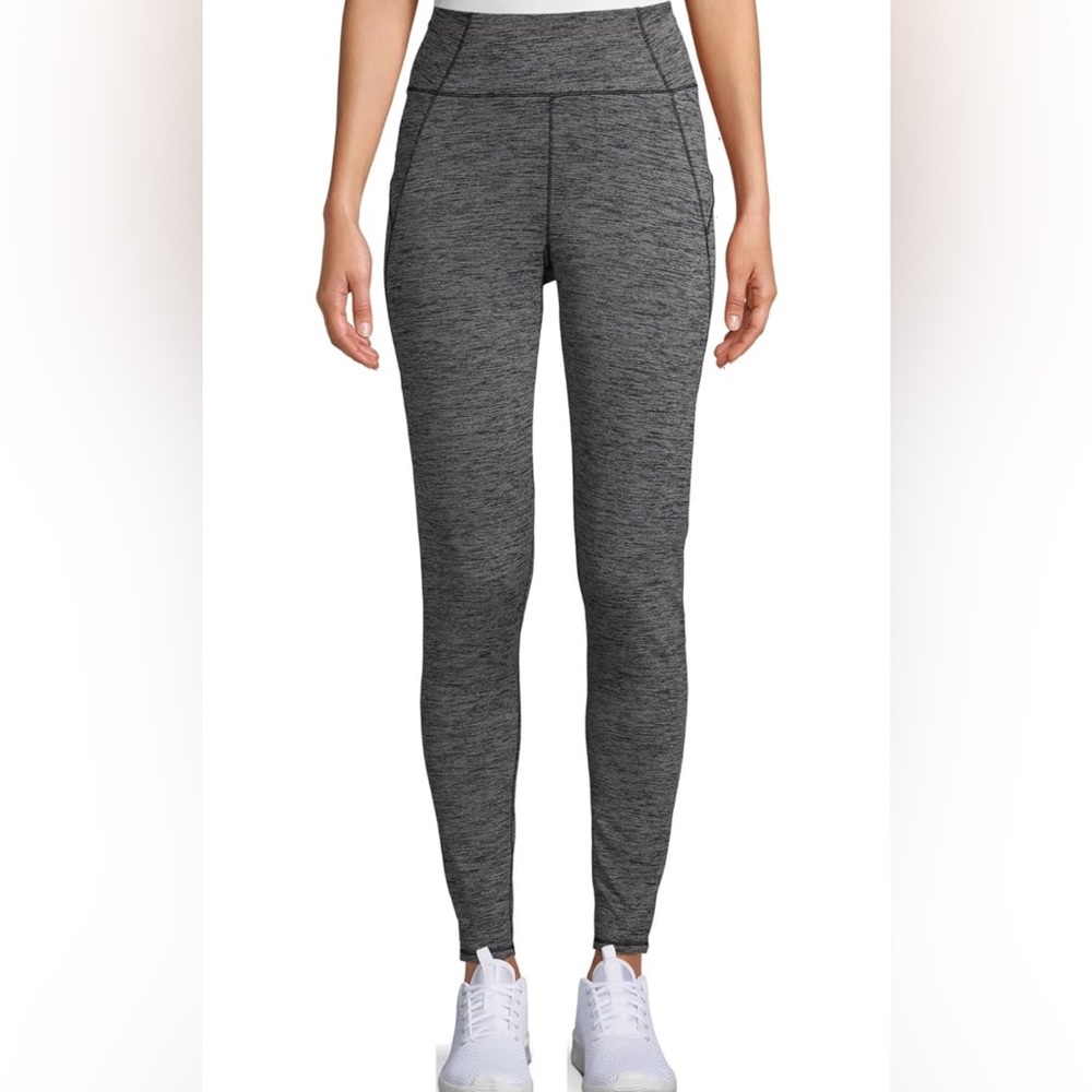 Cuddl Duds Charcoal Heather Leggings Plush Warmth Base Layer Size M